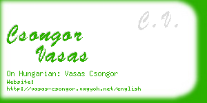 csongor vasas business card